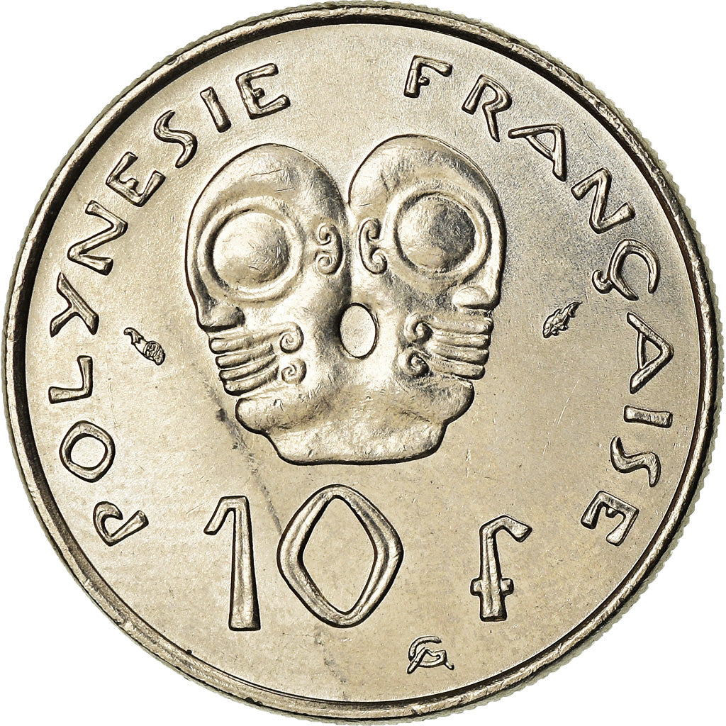 Moeda, Polinésia Francesa, 10 Francs, 1979, Paris, MS(63), Níquel, KM:8