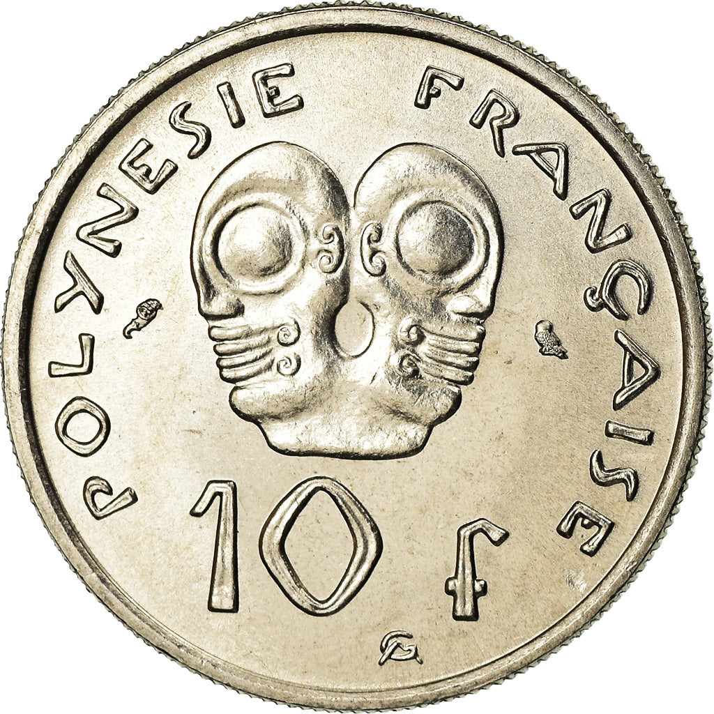 Coin, French Polynesia, 10 Francs, 1972, Paris, MS(63), Nickel, KM:8