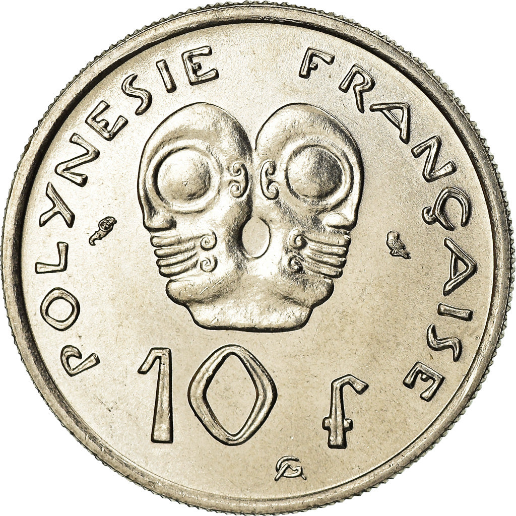 Munten, Frans Polynesië, 10 Francs, 1972, Paris, UNC-, Nickel, KM:8