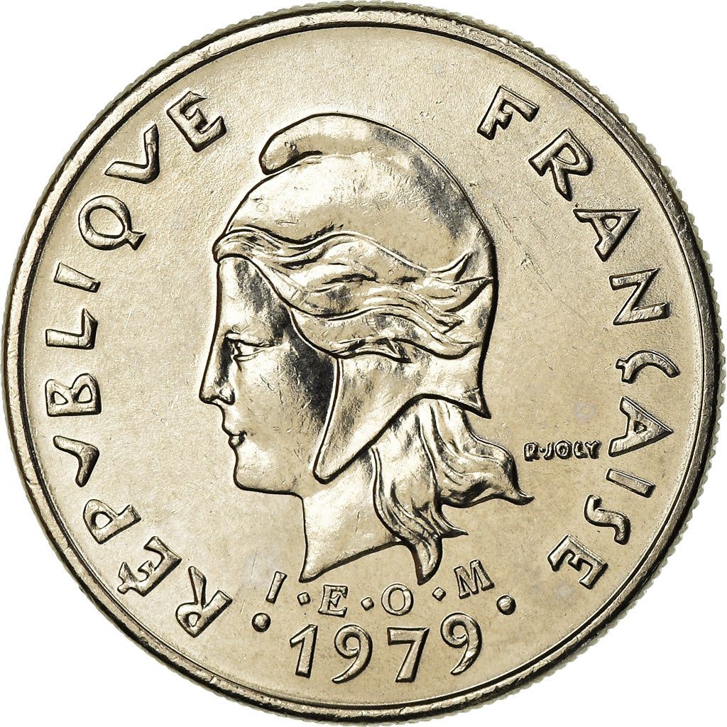 Coin, New Hebrides, 10 Francs, 1979, Paris, MS(63), Nickel, KM:2.2