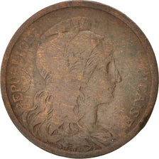 France, Dupuis, 2 Centimes, 1901, Paris, Bronze, KM:841, Gadoury:107