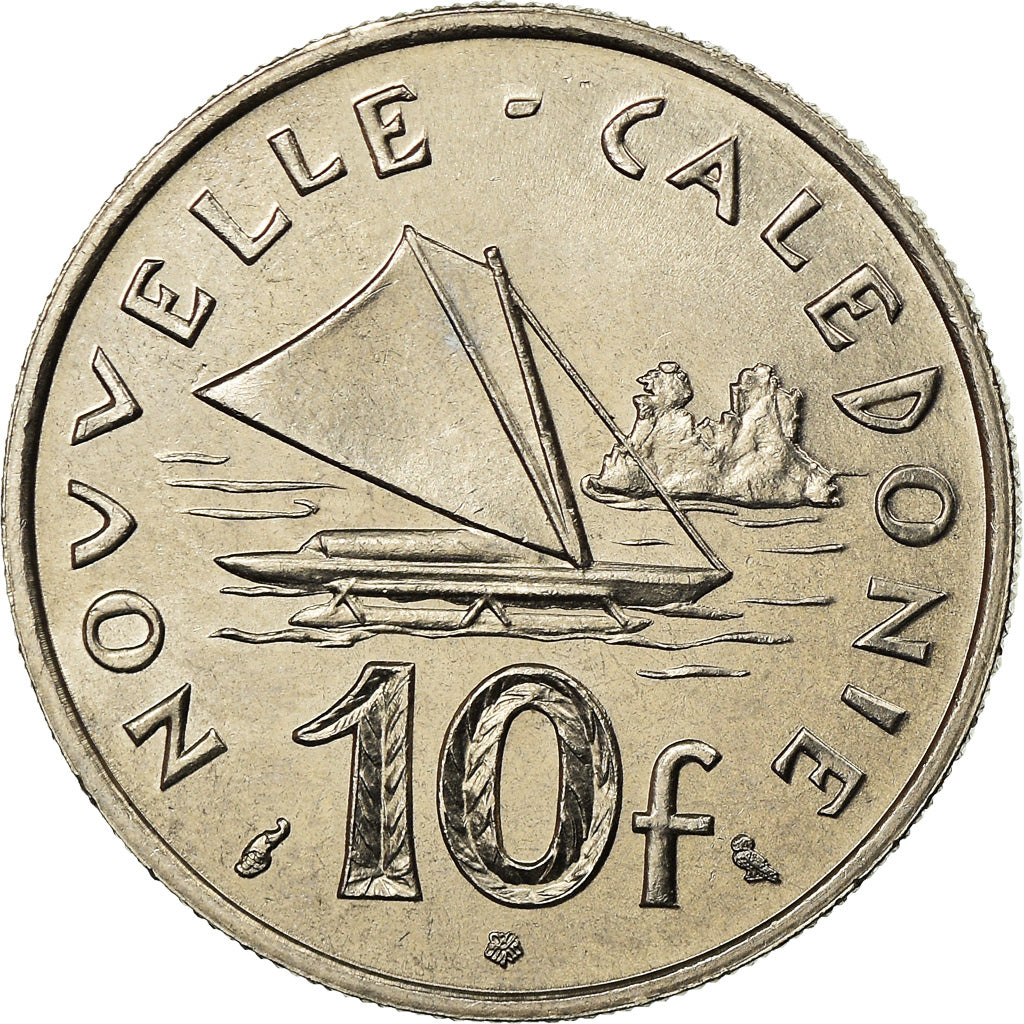 Coin, New Caledonia, 10 Francs, 1967, Paris, MS(63), Nickel, KM:5