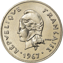 Coin, New Caledonia, 10 Francs, 1967, Paris, MS(63), Nickel, KM:5