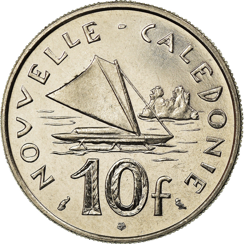 Coin, New Caledonia, 10 Francs, 1972, Paris, MS(63), Nickel, KM:11