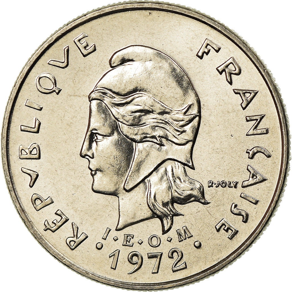Coin, New Caledonia, 10 Francs, 1972, Paris, MS(63), Nickel, KM:11