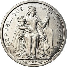 Coin, New Caledonia, Franc, 1982, Paris, MS(63), Aluminum, KM:10