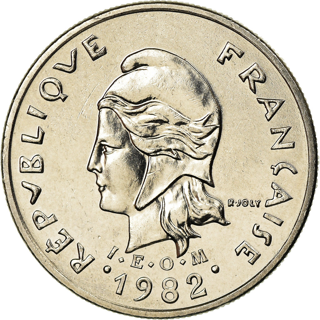 Coin, French Polynesia, 10 Francs, 1982, Paris, MS(63), Nickel, KM:8