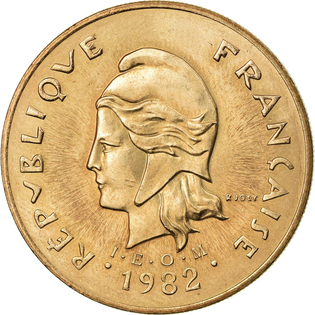 Coin, French Polynesia, 100 Francs, 1982, Paris, MS(63), Nickel-Bronze, KM:14