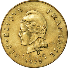 Coin, New Hebrides, 5 Francs, 1979, Paris, AU(55-58), Nickel-brass, KM:6.2