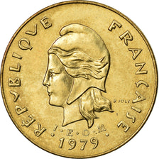 Coin, New Hebrides, 5 Francs, 1979, Paris, AU(55-58), Nickel-brass, KM:6.2