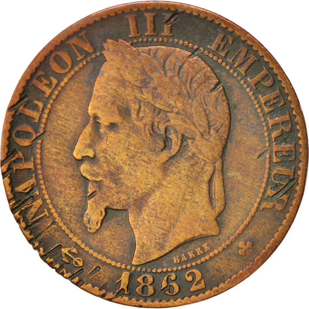 Monnaie, France, Napoleon III, Napoléon III, 5 Centimes, 1862, Strasbourg, TB