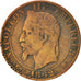 Monnaie, France, Napoleon III, Napoléon III, 5 Centimes, 1862, Strasbourg, TB