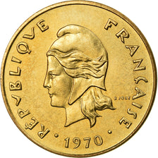 Coin, New Hebrides, 5 Francs, 1970, Paris, MS(63), Nickel-brass, KM:6.1