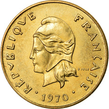 Coin, New Hebrides, 5 Francs, 1970, Paris, MS(63), Nickel-brass, KM:6.1