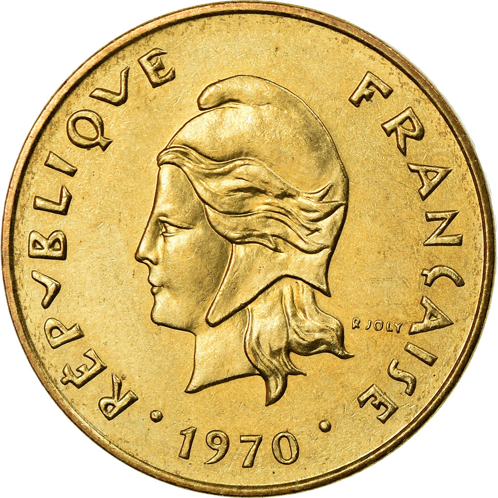 Moneda, Nuevas Hébridas, 5 Francs, 1970, Paris, SC, Níquel - latón, KM:6.1