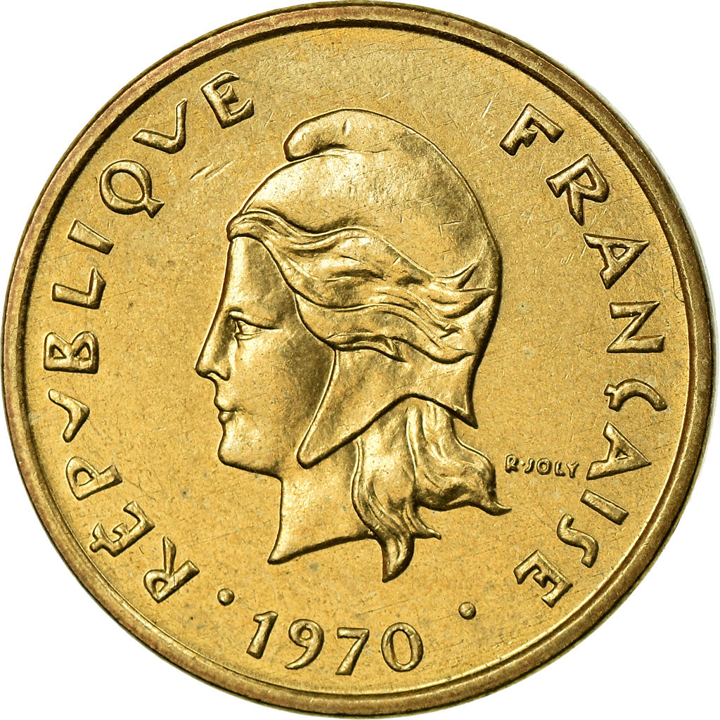 Coin, New Hebrides, 2 Francs, 1970, Paris, MS(63), Nickel-brass, KM:5.1