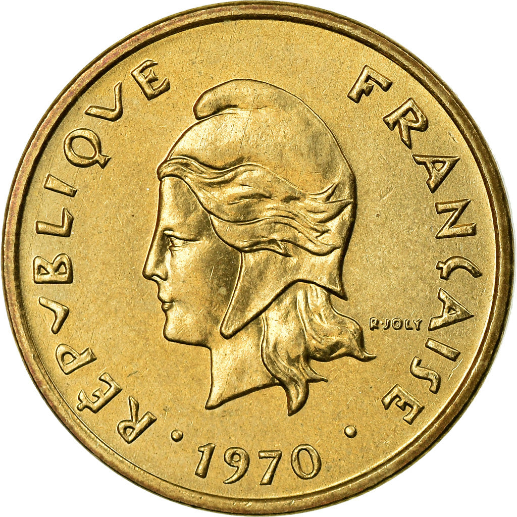 Coin, New Hebrides, 2 Francs, 1970, Paris, MS(63), Nickel-brass, KM:5.1