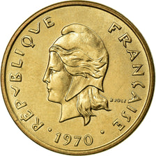 Coin, New Hebrides, 2 Francs, 1970, Paris, MS(63), Nickel-brass, KM:5.1