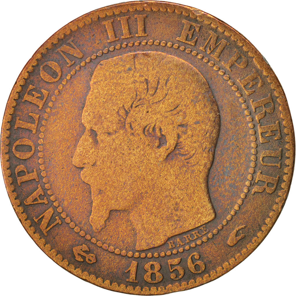 Coin, France, Napoleon III, Napoléon III, 5 Centimes, 1856, Paris, VF(20-25)