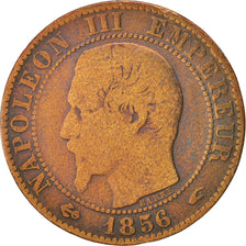 Coin, France, Napoleon III, Napoléon III, 5 Centimes, 1856, Paris, VF(20-25)