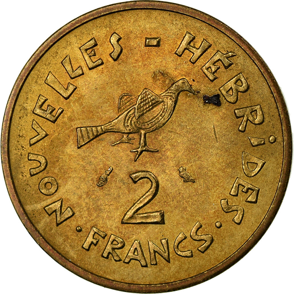 Monnaie, New Hebrides, 2 Francs, 1973, Paris, TTB+, Nickel-brass, KM:5.2