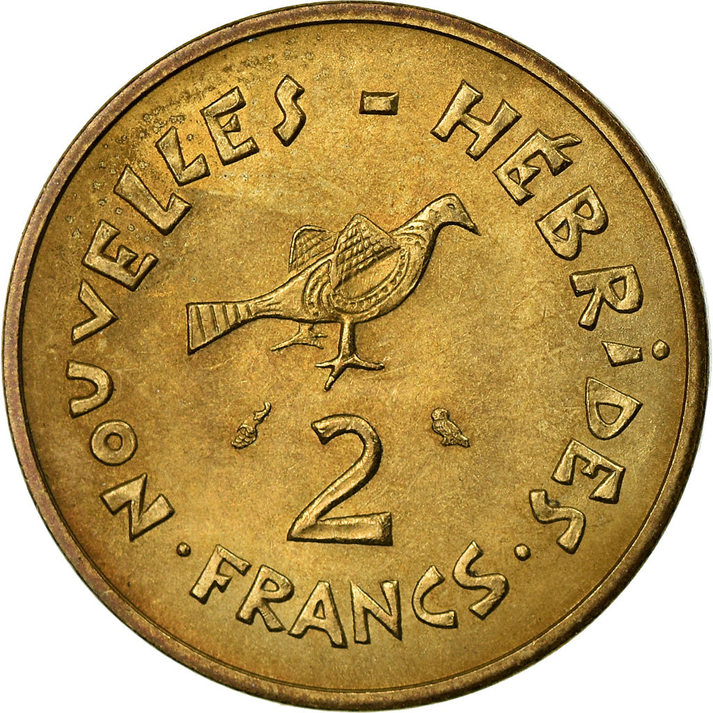 Monnaie, New Hebrides, 2 Francs, 1973, Paris, TTB+, Nickel-brass, KM:5.2