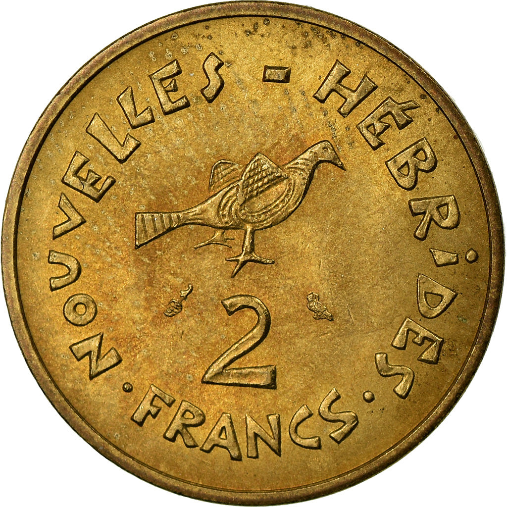 Monnaie, New Hebrides, 2 Francs, 1973, Paris, TTB+, Nickel-brass, KM:5.2
