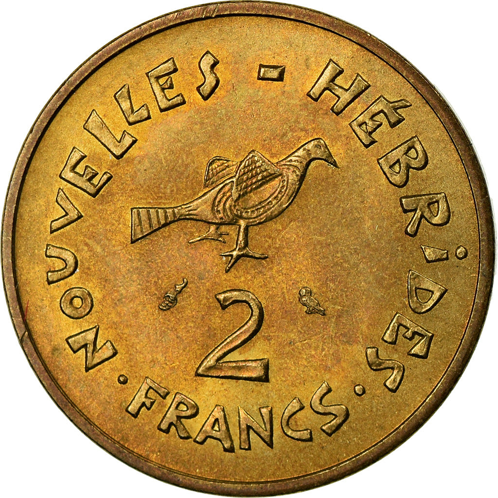 Monnaie, New Hebrides, 2 Francs, 1973, Paris, TTB+, Nickel-brass, KM:5.2