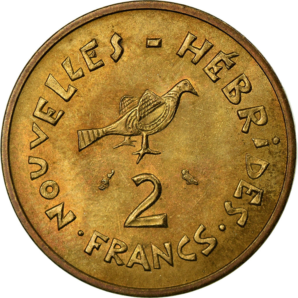 Monnaie, New Hebrides, 2 Francs, 1973, Paris, TTB+, Nickel-brass, KM:5.2