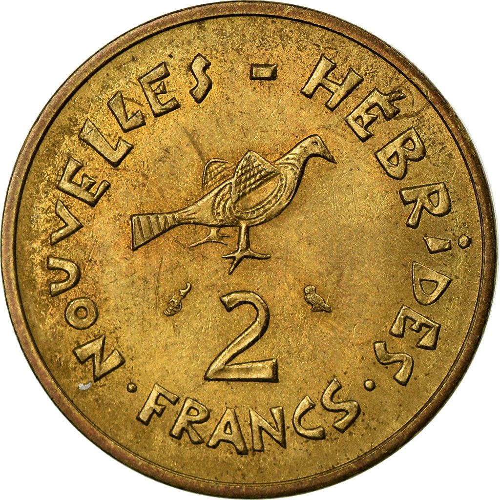 Münze, New Hebrides, 2 Francs, 1973, Paris, SS+, Nickel-brass, KM:5.2