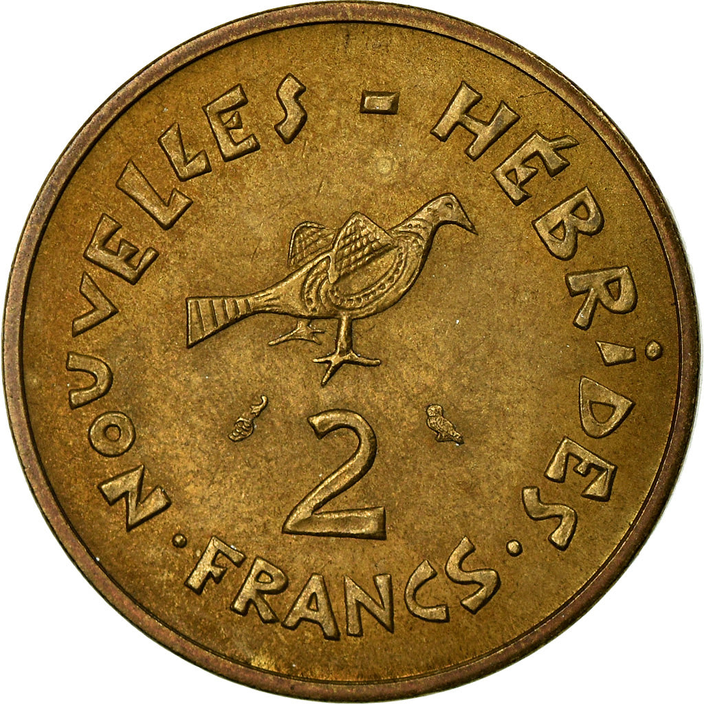 Monnaie, New Hebrides, 2 Francs, 1973, Paris, TTB+, Nickel-brass, KM:5.2