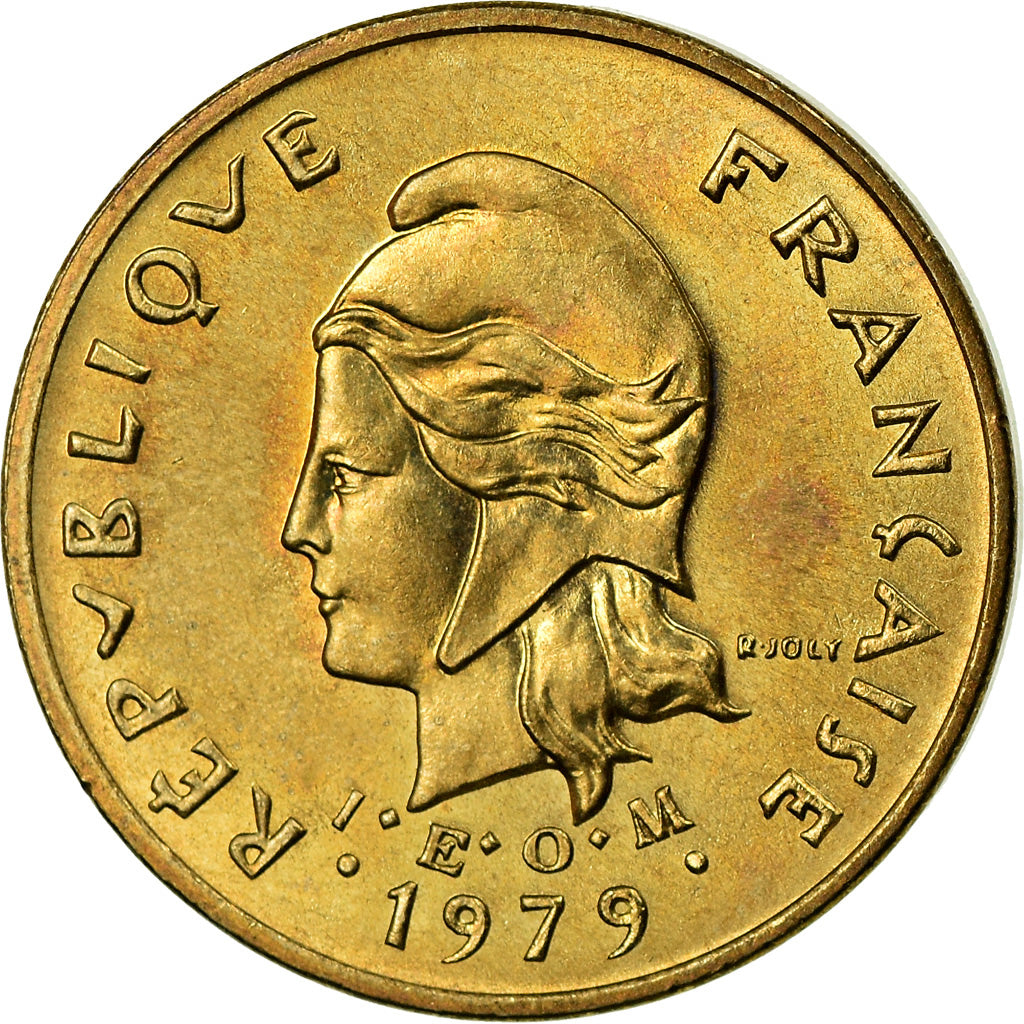 Coin, New Hebrides, Franc, 1979, Paris, MS(63), Nickel-brass, KM:4.2