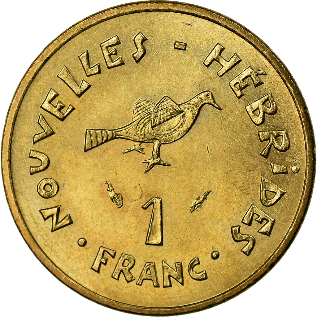 Coin, New Hebrides, Franc, 1979, Paris, MS(63), Nickel-brass, KM:4.2