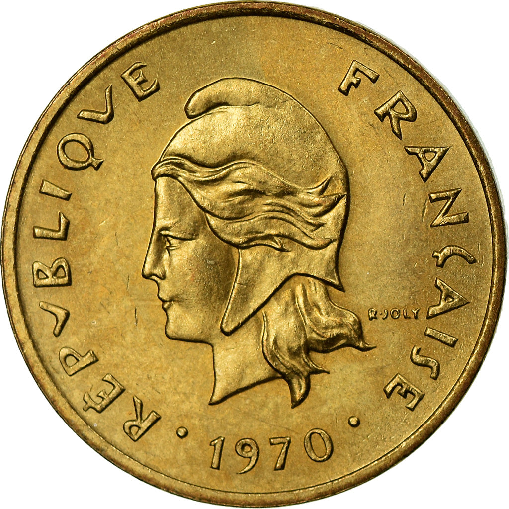 Coin, New Hebrides, Franc, 1970, Paris, MS(63), Nickel-brass, KM:4.1