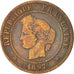 France, Cérès, 5 Centimes, 1897, Paris, Bronze, KM:821.1, Gadoury:157a
