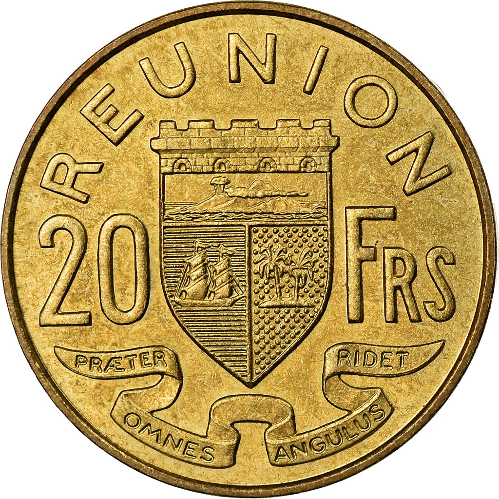 Coin, Réunion, 20 Francs, 1970, AU(55-58), Aluminum-Nickel-Bronze, KM:11a