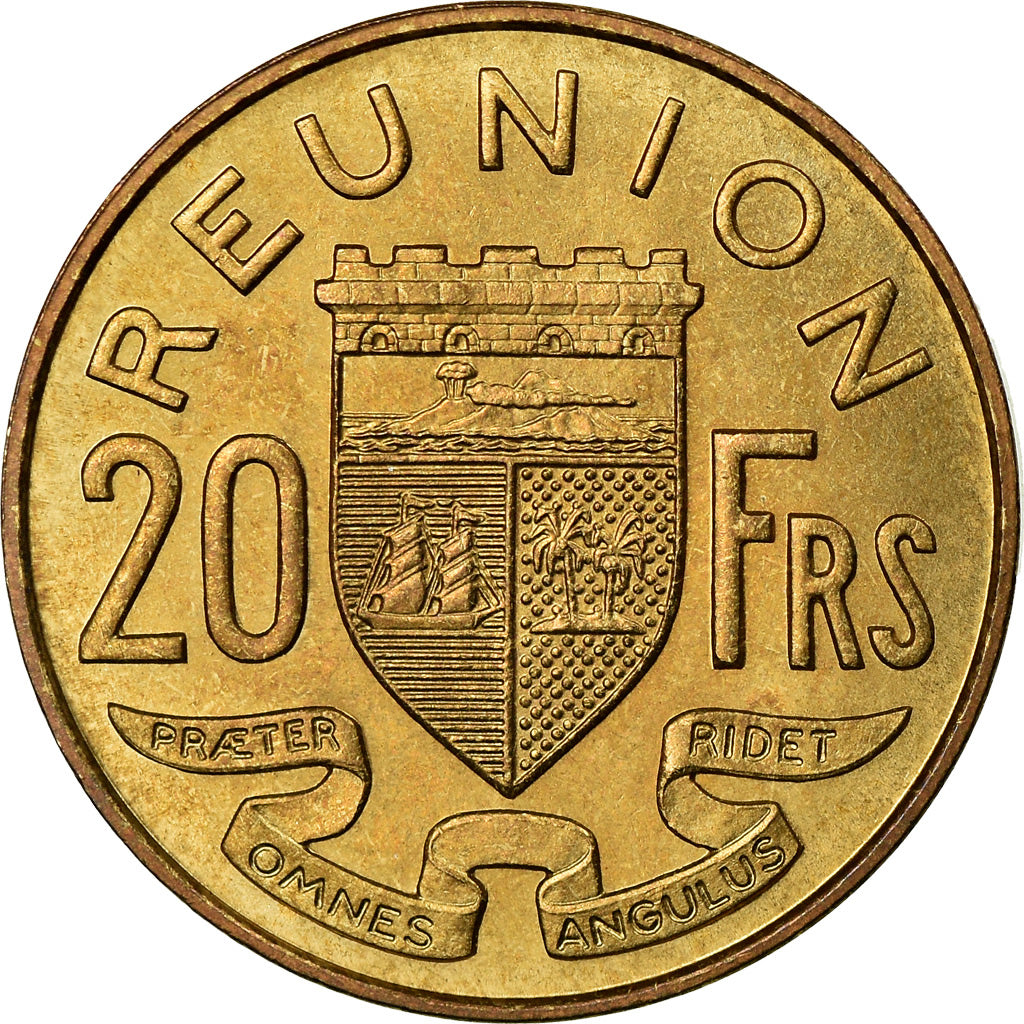 Coin, Réunion, 20 Francs, 1970, AU(55-58), Aluminum-Nickel-Bronze, KM:11a