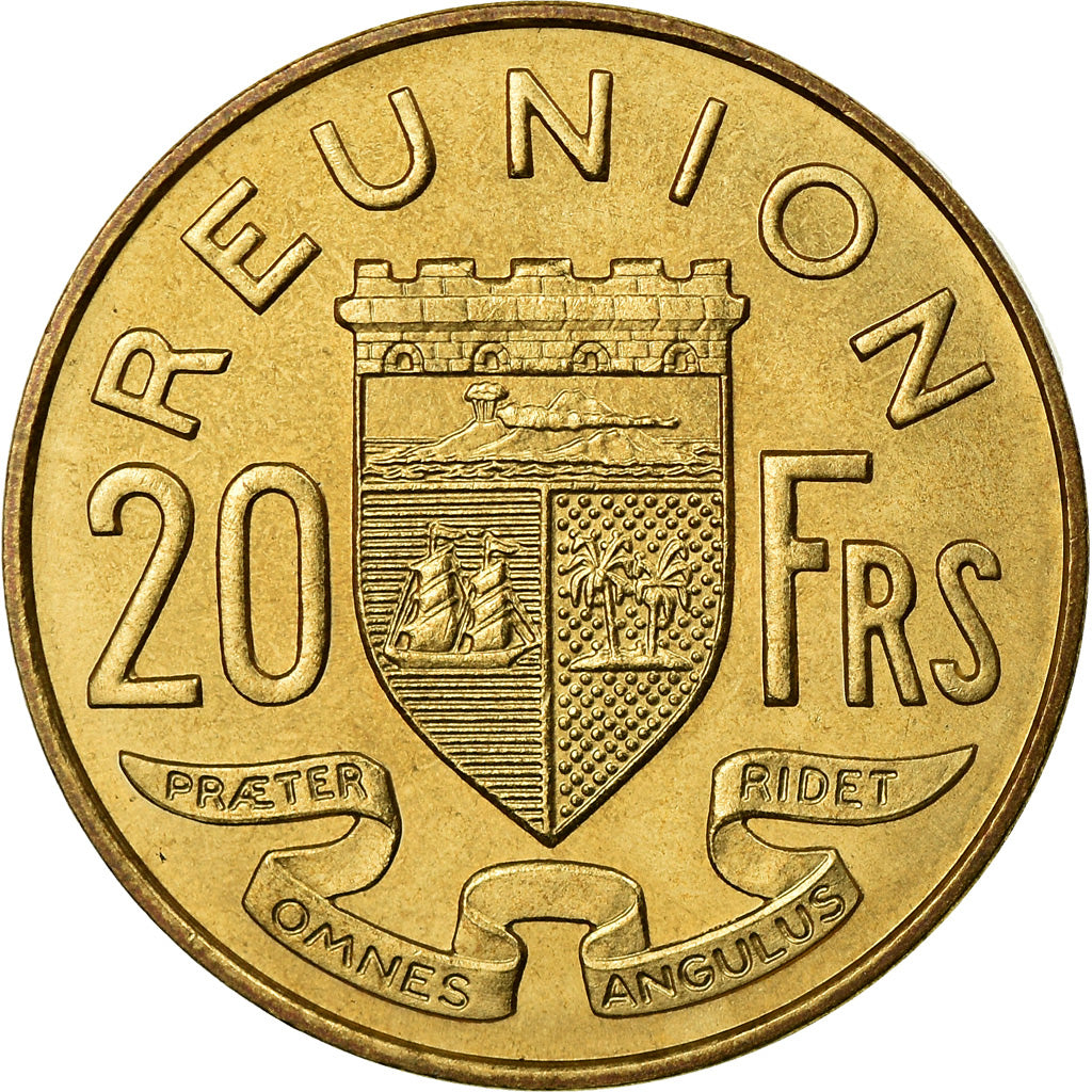 Coin, Réunion, 20 Francs, 1972, Paris, AU(55-58), Aluminum-Nickel-Bronze
