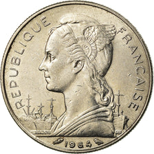 Moeda, Reunião, 50 Francs, 1964, AU(55-58), Níquel, KM:12