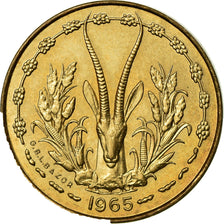 Coin, West African States, 5 Francs, 1965, Paris, MS(63)