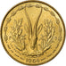 Coin, West African States, 10 Francs, 1964, Paris, AU(55-58), Aluminum-Bronze
