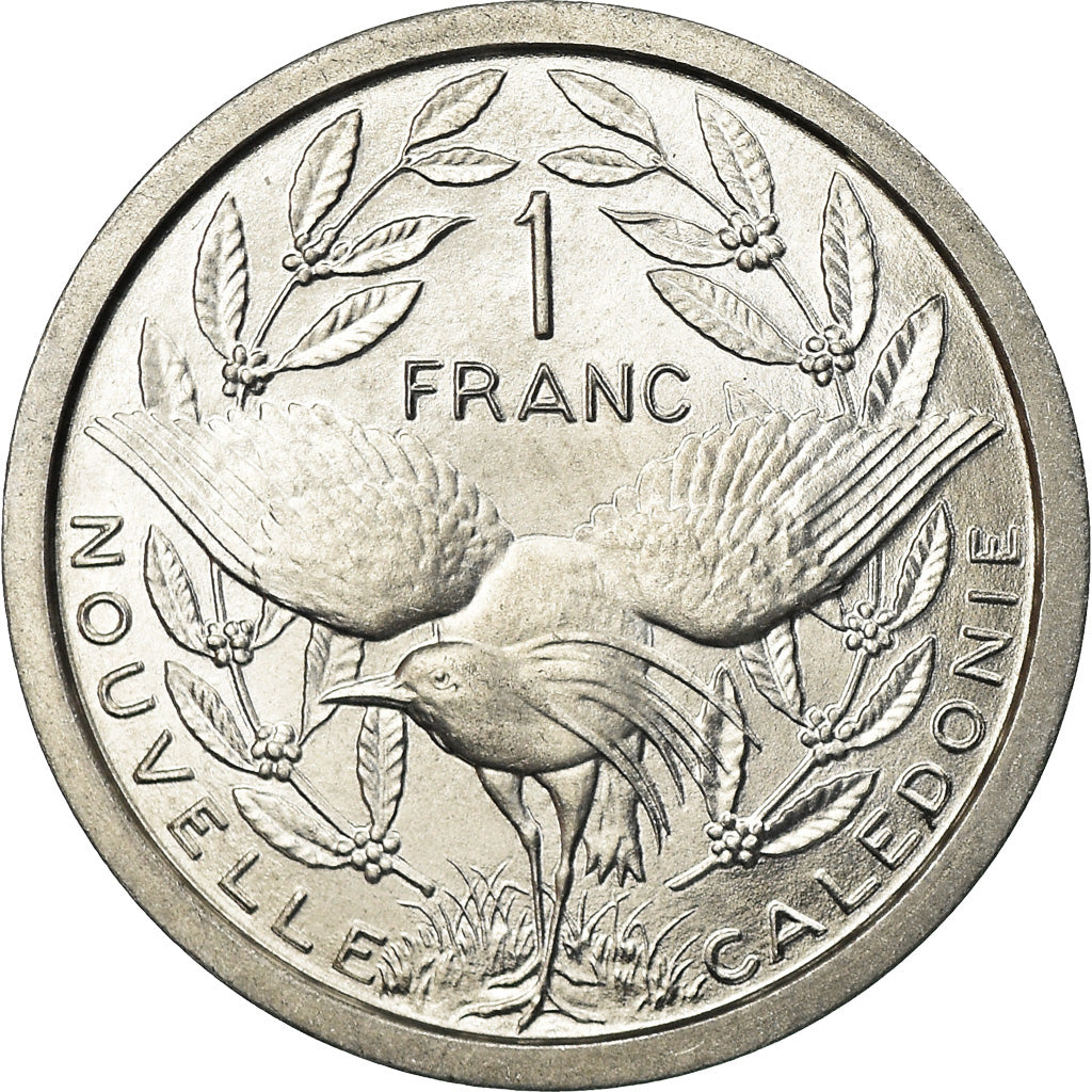Coin, New Caledonia, Franc, 1972, Paris, MS(63), Aluminum, KM:10
