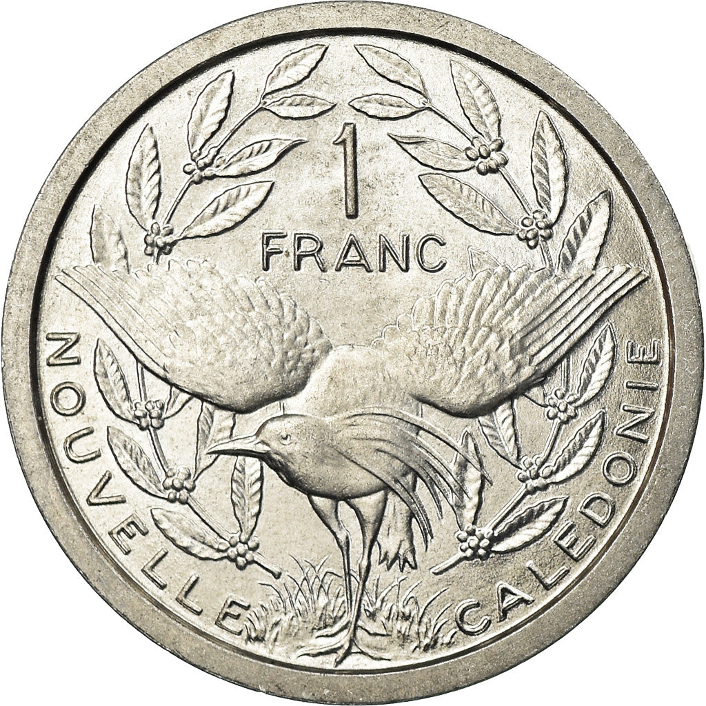 Coin, New Caledonia, Franc, 1972, Paris, MS(63), Aluminum, KM:10
