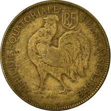 Monnaie, Afrique-Équatoriale française, Franc, 1942, Pretoria, TB, Laiton