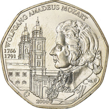 Österreich, 5 Euro, Mozart, 2006, UNZ, Silber, KM:3131