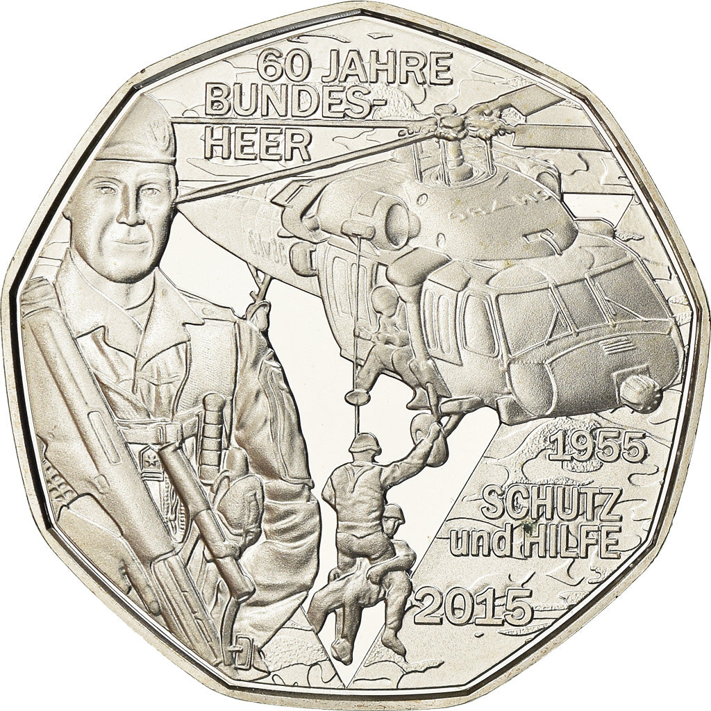 Austria, 5 Euro, 2015, MS(63), Silver