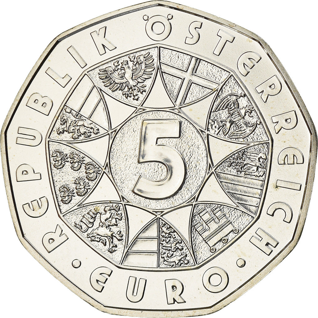 Austria, 5 Euro, 2015, MS(63), Silver