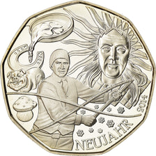 Österreich, 5 Euro, Neujahr, 2014, UNZ, Silber