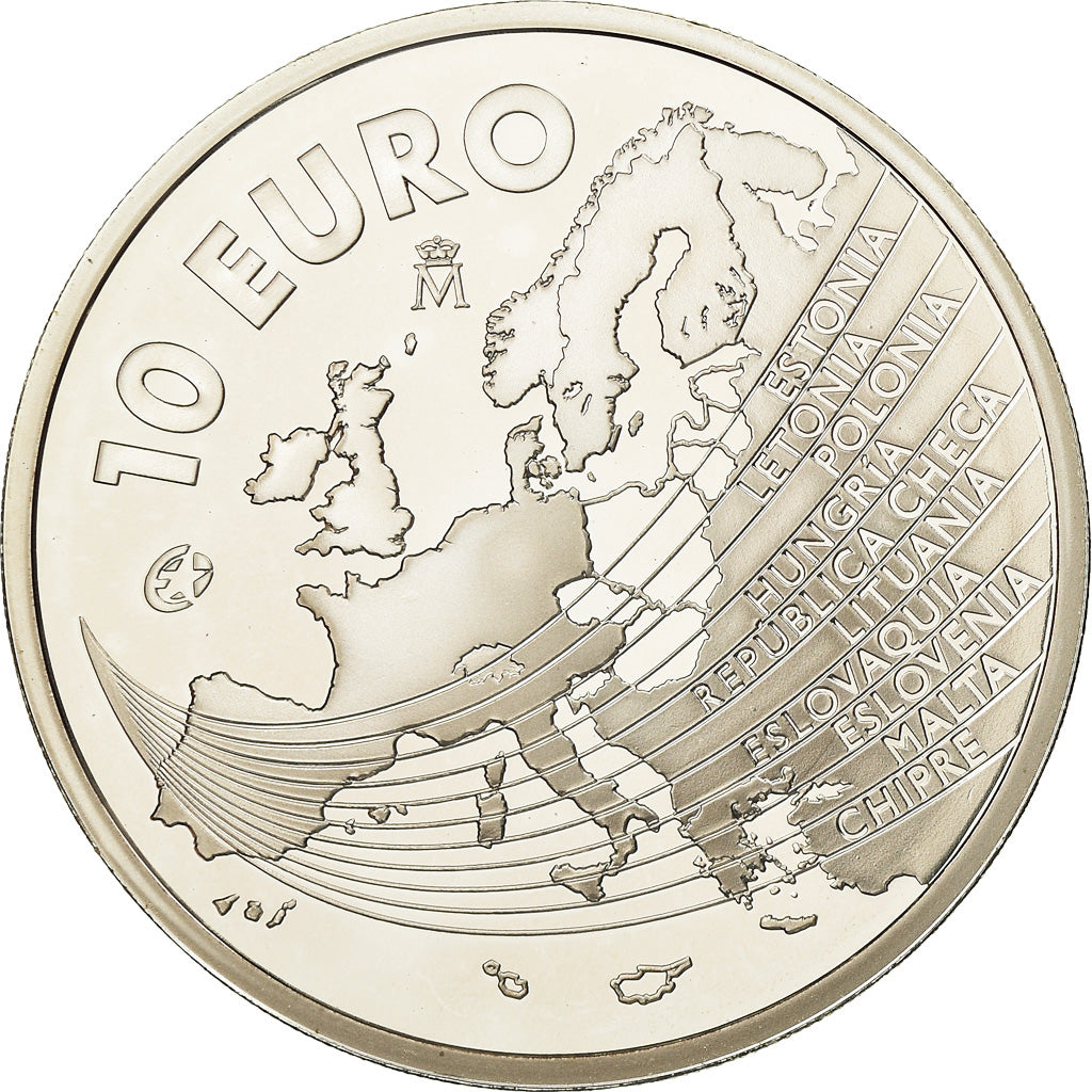 Spanien, 10 Euro, 2004, UNZ, Silber, KM:1099