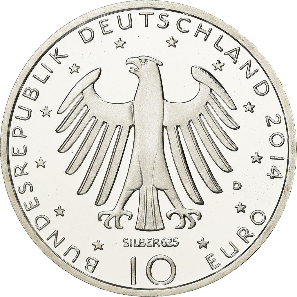Duitsland, 10 Euro, 2014, FDC, Zilver, KM:330a